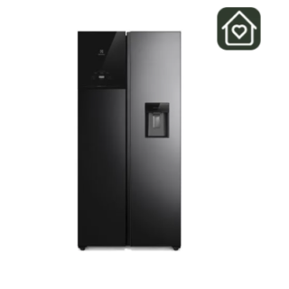 Refrigerador Electrolux 436L No Frost Side by Side Inverter AutoSense ES40WB Negro