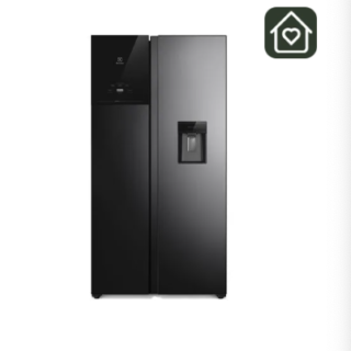 Refrigerador Electrolux 526L No Frost Side by Side Inverter AutoSense ES50WB Negro