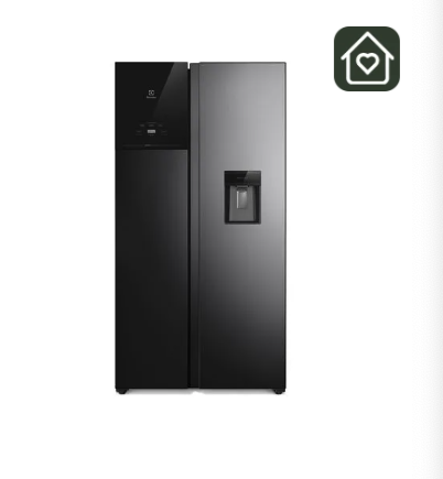 Refrigerador Electrolux 526L No Frost Side by Side Inverter AutoSense ES50WB Negro