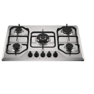 Encimera a Gas 5 Platos Electrolux Experience Tecnología de Cocción Precisa KE5XC Inox