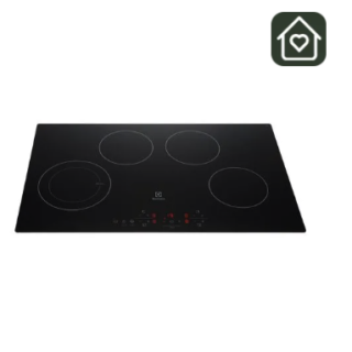 Encimera Eléctrica 4 Platos Electrolux Efficient Cubierta Vitrocerámica y Panel Touch VE7DT