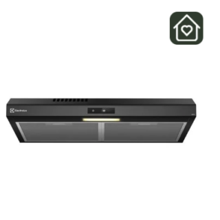 Campana de Cocina Extractora Electrolux 60cm Alto Poder de Succión y Touch Panel DE6TB Negra