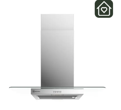 Campana Cocina Isla Electrolux Decorativa 90cm Efficient Luz LED CE9IX Inox