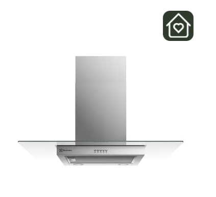 Campana Cocina Pared Electrolux Decorativa 90cm Efficient Luz LED CE9VX Inox