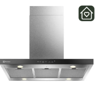 Campana Cocina Extractora Electrolux Decorativa Isla 90cm Timer y Panel Touch CE9IF Inox