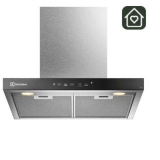 Campana Cocina Extractora Electrolux Decorativa Pared 60cm Timer y Panel Touch CE6TF Inox